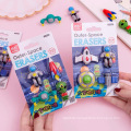 Cartoon modeling removable DIY cute eraser kindergarten clean no mark eraser gift set